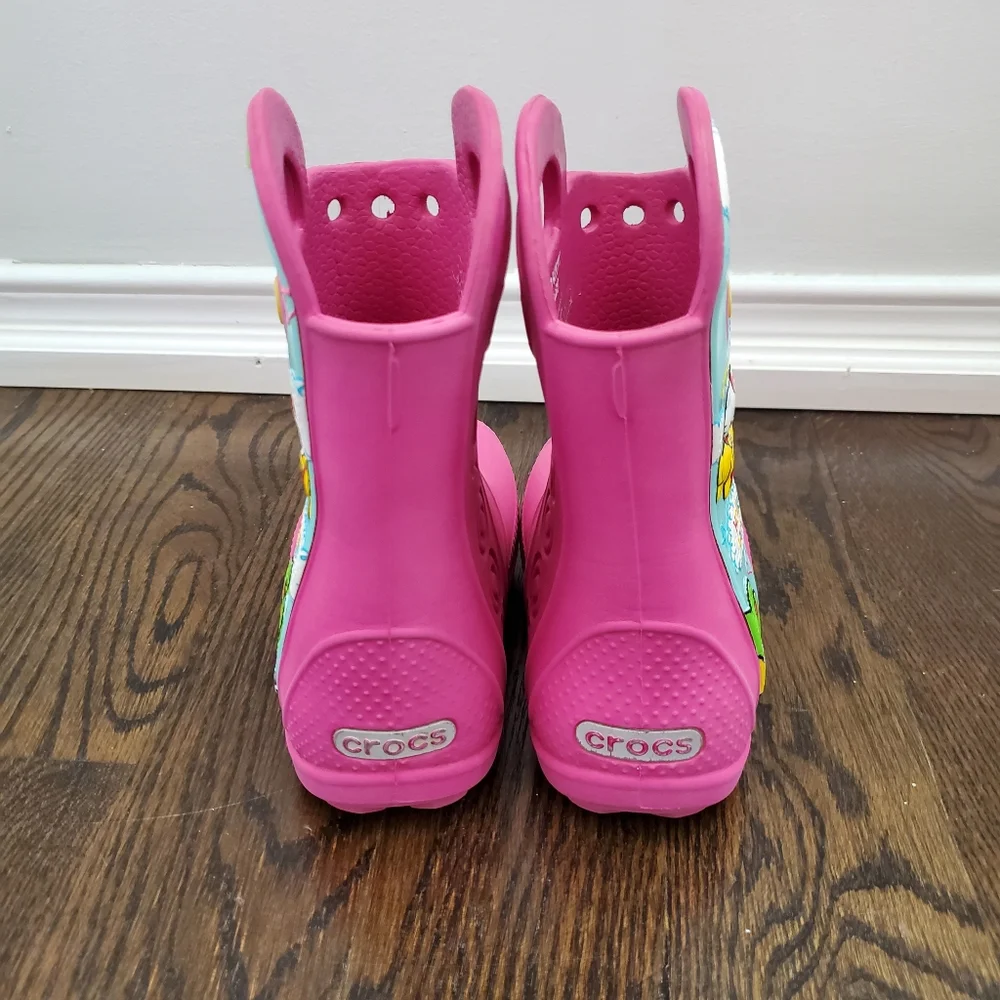 Crocs - Hello Kitty Pink Rain / Rubber Boot Toddler Size 9C - Picture 4 of 5